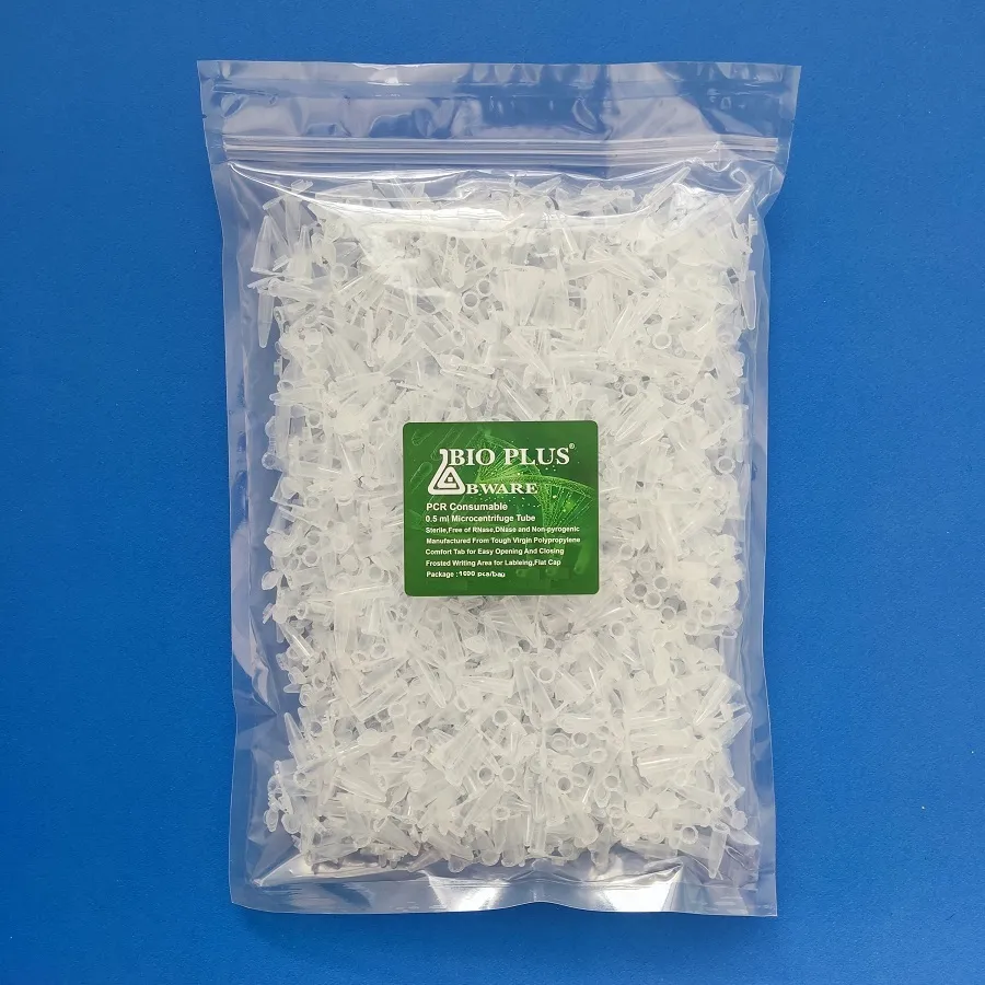 میکروتیوب 0.5 سی سیDNase & RNase free استریل 1000 عددی BIOPLUS